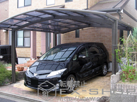 のカーポート カーブポートシグマIII M合掌 積雪〜20cm対応 施工例