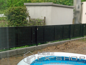 のフェンス・柵 エクスラインフェンス7型 自由柱 施工例