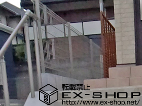 のフェンス・柵 ハイグリッドフェンスUF8型 フリーポールタイプ 施工例