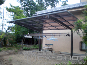 のサイクルポート・駐輪場 カーブポートシグマIII 積雪〜20cm対応 施工例