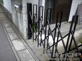 のカーゲート トリップゲート PA型 ノンレール 片開き 施工例