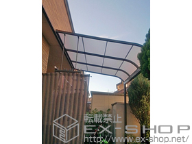 のテラス屋根 ライザーテラスII R型 テラスタイプ 単体 積雪〜20cm対応 施工例