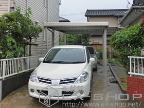 のカーポート ジーポートneo Ａタイプ 4本柱 積雪〜100cm対応 施工例