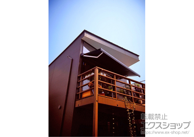 のオーニング・日よけ 彩風S型 手動式 施工例