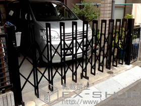 のカーゲート アルシャインII L型 Aタイプ ノンレール 片開き 360S 施工例