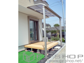 のテラス屋根 ヴェクターテラス R型 テラスタイプ 単体 積雪〜20cm対応 施工例