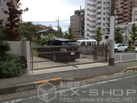 のカーゲート ワイドオーバードアS2型 電動式　＜2モーター仕様＞ 施工例