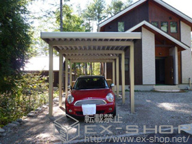 のカーポート ジーポートneo Aタイプ 1台用 角柱 8本柱 積雪〜200cm対応 施工例