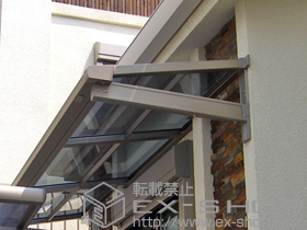 のバルコニー・ベランダ屋根 ライザーテラスII F型 ルーフタイプ 単体 積雪〜20cm対応 施工例