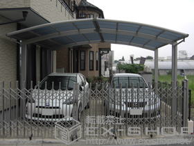 のカーポート レイナポートグラン M合掌 積雪〜20cm対応 施工例