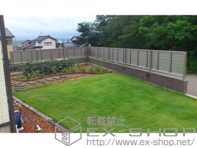 のフェンス・柵 レスティナフェンス5型 自由柱タイプ 施工例