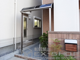 のテラス屋根 ライザーテラスII R型 テラスタイプ 単体 積雪〜20cm対応 施工例