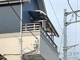 のバルコニー・ベランダ屋根 ライザーテラスII R型 屋根タイプ 単体 積雪〜20cm対応 施工例