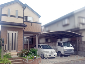 のカーポート カーブポートシグマIII ワイド 積雪〜20cm対応 施工例