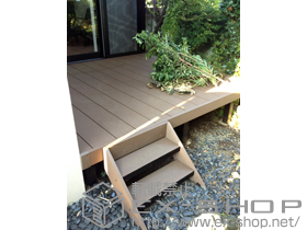 のウッドデッキ リウッドデッキ 200＋リウッドステップ5型Sタイプ（2段） 施工例