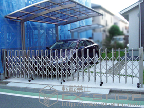 のカーゲート レイオス 1型 ノンレール 片開き54S 施工例