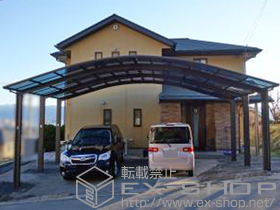 のカーポート リベルポートシグマIII 1500 3台用 積雪〜50cm対応 施工例