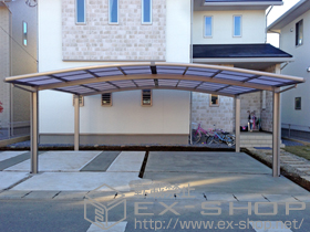 のカーポート カーブポートシグマIII ワイド 積雪〜20cm対応 施工例