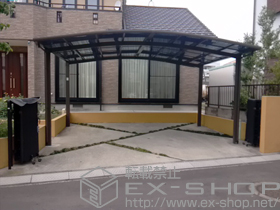 のカーポート カーブポートシグマIII ワイド 積雪〜20cm対応 施工例