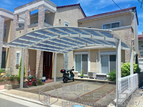 のカーポート レイナツインポートグラン　積雪〜20cm対応 施工例