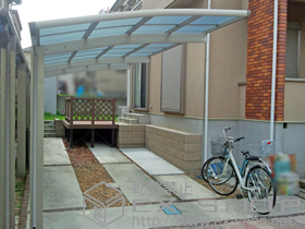 のカーポート レイナポートグラン 延長　積雪〜20cm対応 施工例