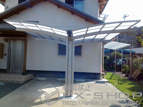 のカーポート プレシオスポート Y合掌 積雪〜20cm対応 施工例