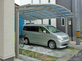 のカーポート レイナツインポートグラン 延長　積雪〜20cm対応 施工例