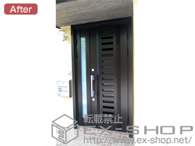 の玄関ドア ラフォース R2 08型 採風タイプ 施工例