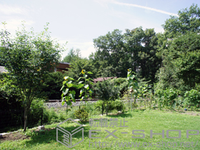 のフェンス・柵 メッシュフェンス G10-R フリーポールタイプ 施工例