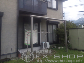 のテラス屋根 ライザーテラスII F型 テラスタイプ 単体 積雪〜20cm対応 施工例