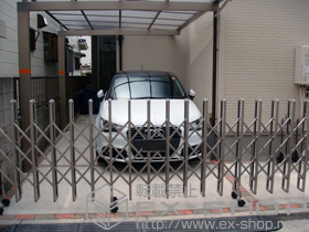 のカーゲート レイオス1型 ノンレール 片開き 42S 施工例