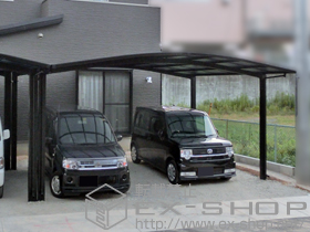 のカーポート カーブポートシグマIII ワイド 積雪〜20cm対応 施工例