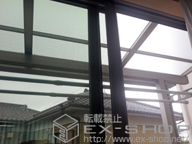 のバルコニー・ベランダ屋根 ライザーテラスII F型 屋根タイプ 単体 積雪〜20cm対応 施工例