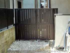 のフェンス・柵 セレビューフェンスR4型 多段支柱仕様 施工例