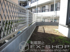 のフェンス・柵 エクスラインフェンス4型 自由柱 施工例