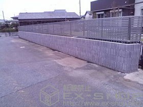 のフェンス・柵 シャレオR3型フェンス フリーポールタイプ 施工例
