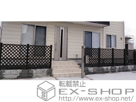 のフェンス・柵 ステイウッドフェンスM1型 間仕切りタイプ 施工例