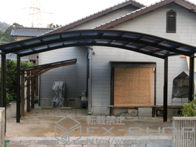 のカーポート レイナツインポートグラン　積雪〜20cm対応＋柱カバー（小）2枚入 施工例