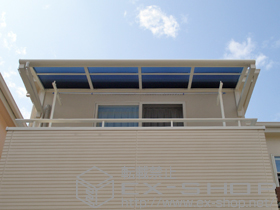 のバルコニー・ベランダ屋根 ヴェクターテラス R型 ルーフタイプ 単体 積雪〜20cm対応 施工例