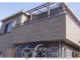 のテラス屋根 ライザーテラスII R型 屋根タイプ 単体 積雪〜20cm対応 施工例