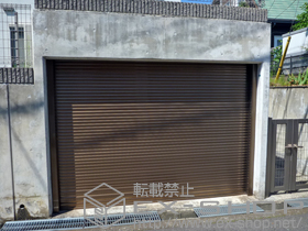 のガレージシャッター ガレージシャッタークワトロ 電動式 内部付タイプ 施工例