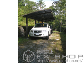 のカーポート カーブポートシグマIII 縦連棟 耐風圧強度仕様 積雪〜30cm対応 施工例