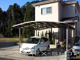 のカーポート カーブポートシグマIII ワイド 積雪〜20cm対応 施工例