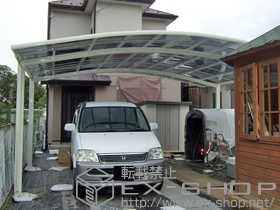 のカーポート カーブポートシグマIII ワイド 積雪〜20cm対応 施工例