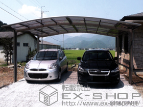 のカーポート カーブポートシグマIII ワイド 積雪〜20cm対応 施工例