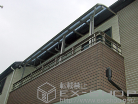 のテラス屋根 プレシオステラス R型 屋根タイプ 連棟 積雪〜20cm対応 施工例