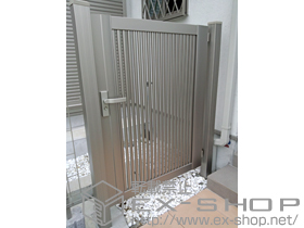 の門扉 シャレオR2型 片開き　柱使用 施工例