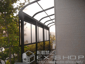 のテラス屋根 プレシオステラス R型 テラスタイプ 連棟　積雪〜20cm対応 施工例