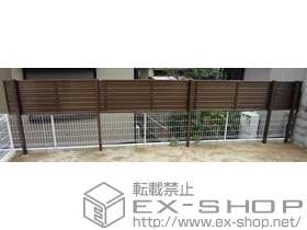 LIXIL リクシル(TOEX)のフェンス プリレオR9型フェンス 多段柱仕様 施工例