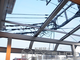 のバルコニー・ベランダ屋根 パワーアルファ RB型 屋根タイプ 単体 積雪〜30cm対応 施工例